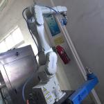 Car Interior Parts 1500mm Robot Painting Machine 6 Axis With Spray Booth