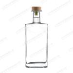 375ml 500ml 700ml Glass Bottle for Whiskey Liquor Gin Wine Vodka Brandy Unique