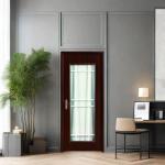 Juye WPC Glass Door Combining Wood Flour And Waterproof Plastic For Performance