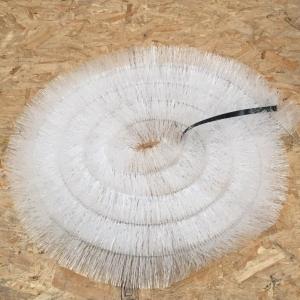 Wholesale Professional 100mm Diameter White Gutter Brush Leaf Guard 4m Rolls for Gutter Protection from china suppliers