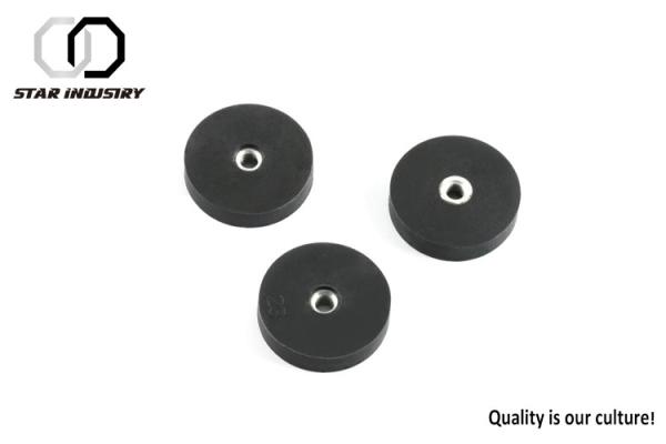 Magnetic Base Rubber Coated Magnets for LED Lighting , Top Magnet Manufacturers