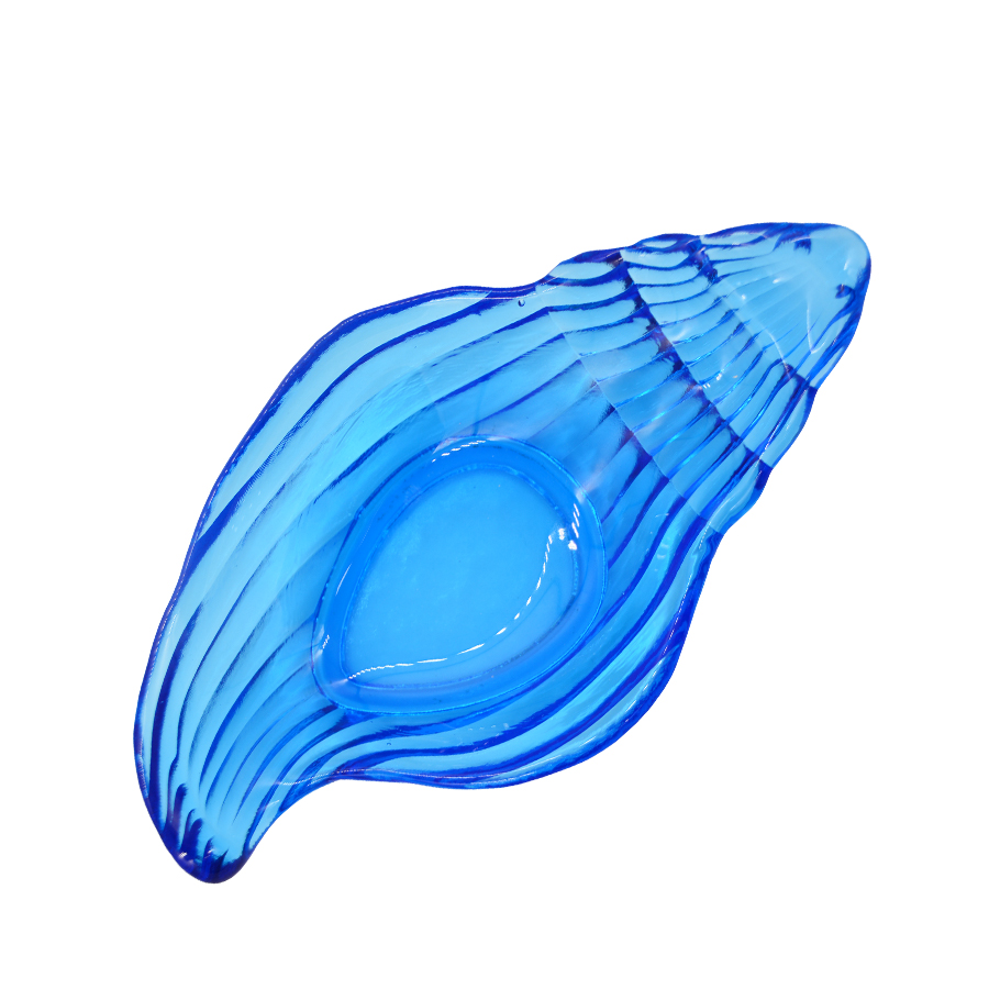 Irregular shaped Colored Creative Glass Charger Plates
