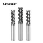 HRC55 Cnc End Mills Ball Nose 4 Flutes End Mill Solid Tungsten Carbide Milling