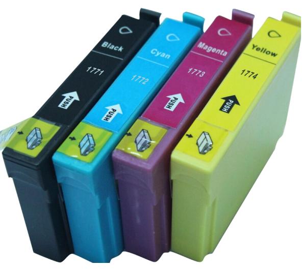 100% Brand New for epson ink cartridge T1771 T1772 T1773 T1774 for Epson XP-202