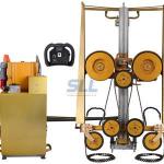 Qurry Stone Cutting Granite Wire Saw Cutting Machine With Better Force Bearing