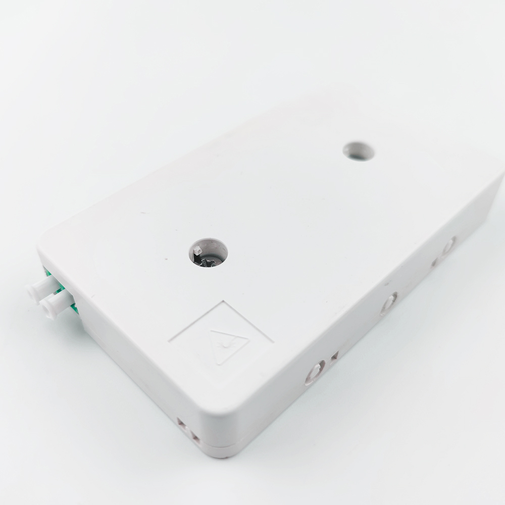 FTTH Network Fiber Optic Cable Socket Panel 2 Cores LC APC Plastic Faceplate 116*69*19 mm
