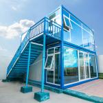 Zontop Modern Luxury Easy Assemble Steel Prefabricated 2 Story Frame 20ft 40 Ft
