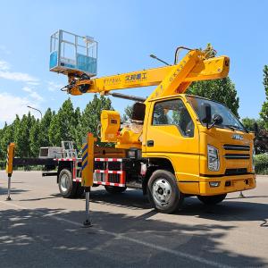 Wholesale High altitude operation truck aerial platform work vehicle with large work basket for sale from china suppliers