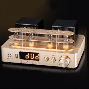 Wholesale 2.0 Channel Bluetooth Audio Amplifier , Vacuum Tube Amplifier Gold Color from china suppliers