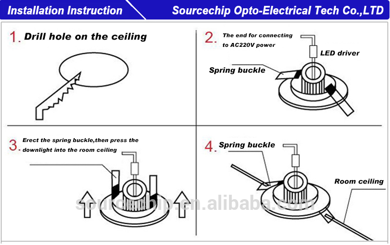 8 inch recessed LED down light wholesale