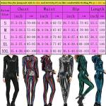 Women's Sexy Fish Scale Jumpsuit Colorful Lightweight High Elasticity Fabric
