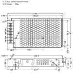 220VAC 150W Slim Power Supply 6.25A Constant Voltage LED Driver 24V