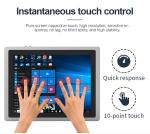 10.4 Inch Fanless Industrial Touch Screen PC Customized Waterproof Wall Mount