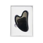 85*55mm Black Obsidian Gua Sha Board Jade Facial Gua Sha Massage Tools