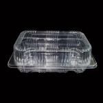 Biodegradable 18cm Clear Plastic Tray Containers 7g Round Salad Packaging