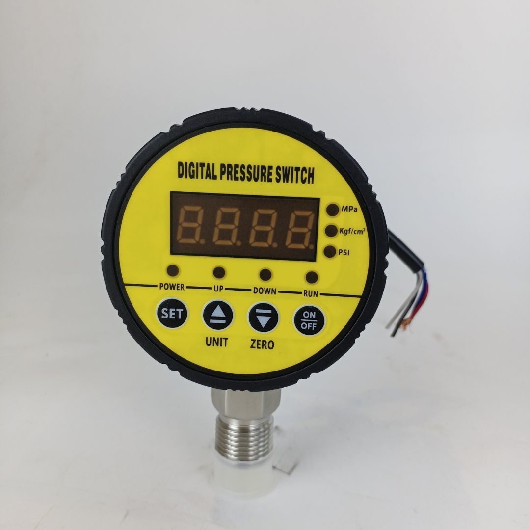 LED display IP65 Digital Vacuum Pressure Switch For Oil Water Air Gas 60 Mpa