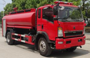 Wholesale HOWO 118KW Fire Fighting Water Truck 6 Wheeled 8 Ton Multifunctional from china suppliers