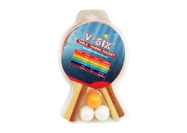 Play Table Tennis Set Double Reverse Rubber With Yellow Sponge for Family