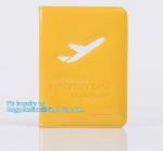 New Arrival Plastic PVC Passport cover, Fashion journey 3D PVC synthetic leather