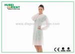 CE MDR Snap Closure Disposable Lab Coats 55g/m2
