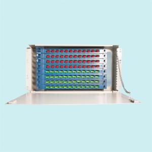 Wholesale ROHS Fiber Optic Patch Panel 12~144 Port Telecom Central Office Patching Solutions from china suppliers