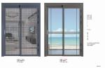 White Aluminum Sliding Windows Custom Design Smooth Commercial Aluminum