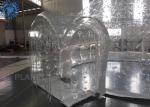 Outdoor Transparent Inflatable Dome Tent For Mobile Hotel / Clear Igloo Tent