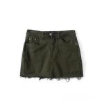 Oem Factory Manufacturer Custom Logo Flexible Mini Denim High Waisted Skirts