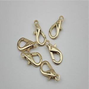 Wholesale Small metal chain match bag accessories zinc alloy gold snap clip hook 5 mm with high plating from china suppliers