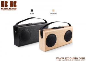Wholesale 2018 newest wooden stereo wireless speaker bluetooth portable music mini subwoofer speaker from china suppliers
