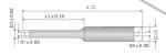 Professional Nittoku White Ceramic Coil Winding Nozzle 0.3 mm Inner Bore