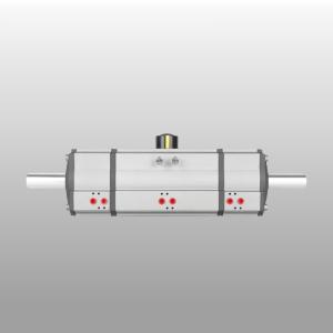 Wholesale Three Position Pneumatic Rotary Valve Actuator Rack And Pinion Type With Aluminum Body from china suppliers
