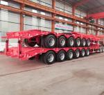 100Ton 40’ Lowbed Semi Trailer Transport Flatbed Container Gooseneck Excavator