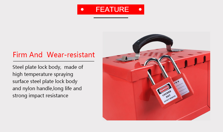 Easy To Operate Safety Lockout Kit 12 Hole Positions Impact Resistant