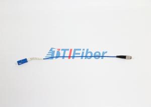 Wholesale SC PC Fiber Optic Cable Patch Cord With White Flexible Boot , Polishing A from china suppliers