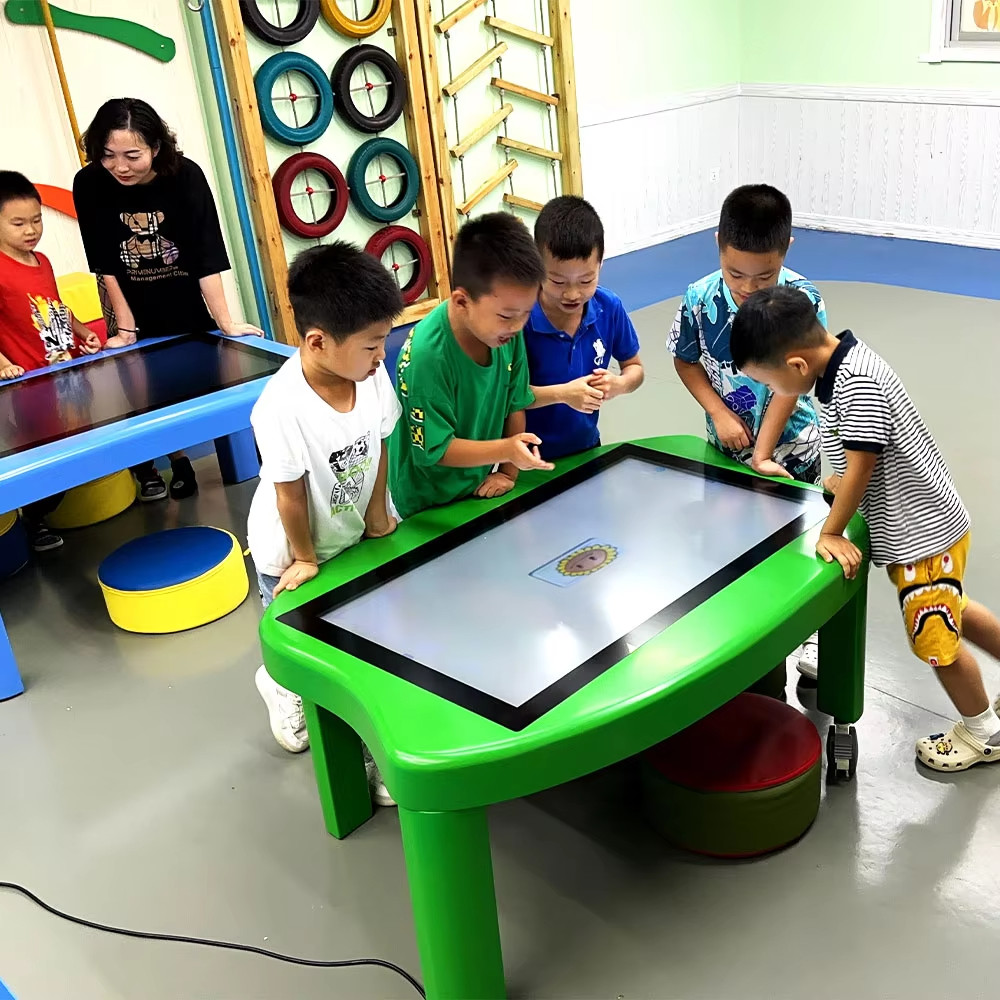 Android Operating System 32inch Touch Screen Table for Kids Interactive Games in Black