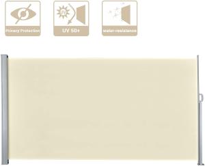 Wholesale Side Awning, Extendible 160x300cm, Beige, Privacy Screen, Made Of Polyester from china suppliers