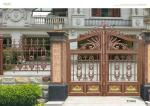 Architectural Steel Cast Iron Gates / Customized Metal Fence Door