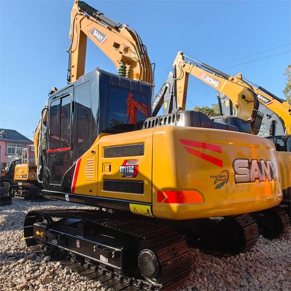 73kw Used Sany Excavator Sy115 Small 11Ton Tracked Excavator Used In Constructio