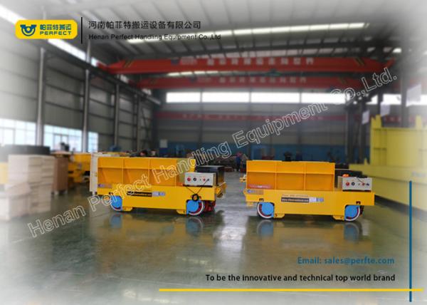Quality Rail Moving Coil Transfer Trolley / Battery Powered Cart For Chemical Plant for sale
