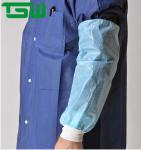 Blue Nonwoven Disposable Sleeve Cover With Knitted Cuff