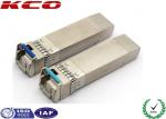 20KM 10GB Single Mode Simplex LC Connector SFP Fiber Optic Transceiver With DDM