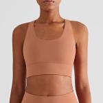 240g Womens Sports Bra Cross Back Full Coverage Wirefree Padded Yoga Bra