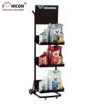 4-Layer Engine Oil Metal Display Racks Automotive Products Motor Oil Display