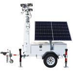 Mobile Solar Light Tower Surveillance Industrial Light Tower Height 7meters