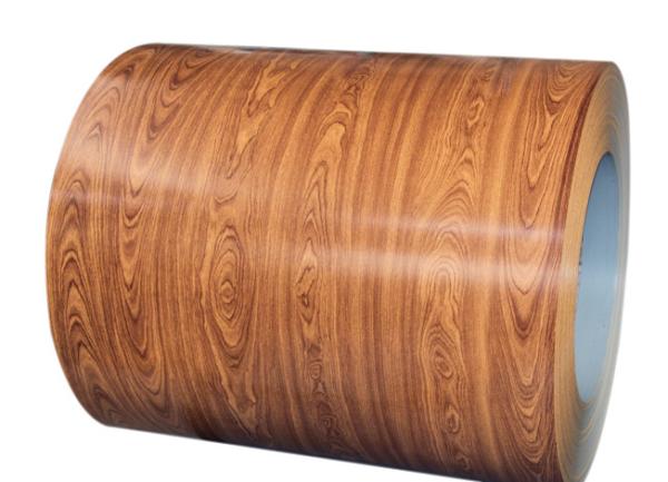 3003H24 H26 Aluminium Coil PVDF Printech Wood Grain Color Coil 50-Year Warranty