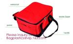 China 300x300D melange stripe+ PEVA insulation 12 can picnic cooler bag 12L ice