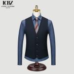Men's Suit Vest in Solid Color for Autumn Workwear Groomsmen's Group Brother's