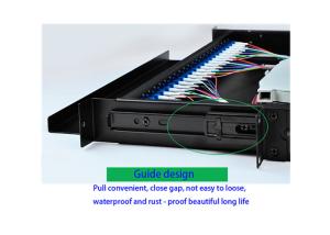 Wholesale Standard Size Multimode Fiber Optic Distribution Frame 24LC / SC Rack Mount Design from china suppliers