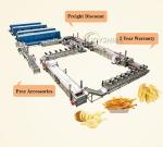 Electric Heating Full-automatic French Fries Processing Plant for Snack Food